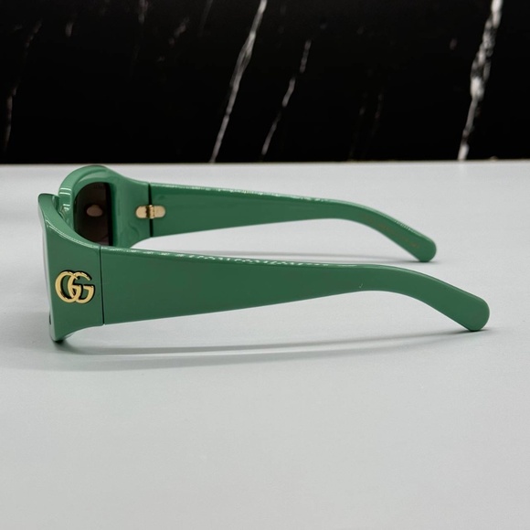 NEW GG1403S 004 GUCCI GREEN GREY SQUARE WOMEN GUCCI SUNGLASSES - Picture 6 of 10